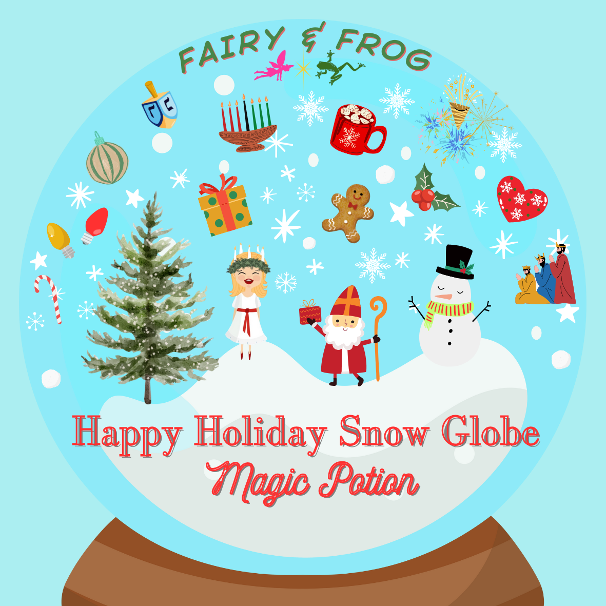 Happy Holiday Snow Globe Magic Potion